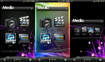 Sense 3 Media Plus - виджет иконок медиа приложений
